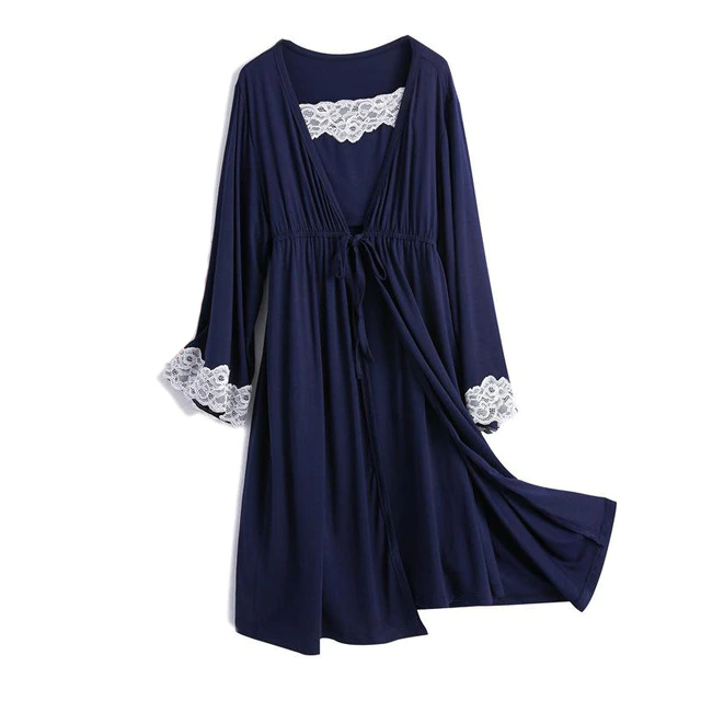 Navy blue pregnancy pajama