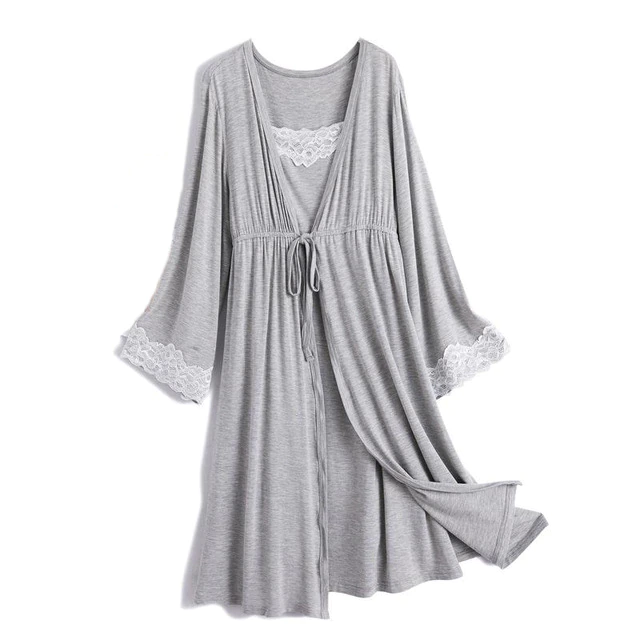 Gray pregnancy pajama