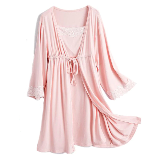 Pink pregnancy pajama